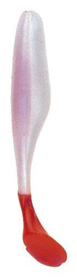 Bass Assassin SSA25240 Sea ShadSwimbait, 4", Albino/Firetail10/Pack