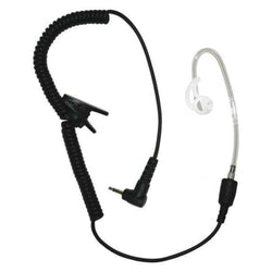 2.5mm connector - Listen only SHORT clear tube with barrell speaker, one medium Fin Ultra Ambi ear tip
