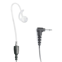 3.5mm connector - Listen only SHORT clear tube with barrell speaker, one medium Fin Ultra Ambi ear tip