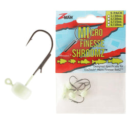 Z Man Micro Finesse ShroomZ 1/30oz Glow 5pk Micro Finesse ShroomZ Glow 5pk
