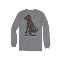Merry Black Lab Christmas T Shirt S