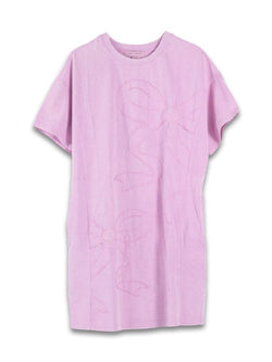 Youth Pink Vintage Washed Bow Dress YL