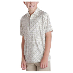 Youth Boys Short Sleeve Duck Patterned Polo Shirt YM