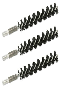 3/PK NYLON PISTOL BRUSH .357 / .38 CAL / 9MM 8/32 M THR