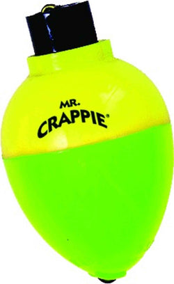 Mr Crappie Rattlin Pear 7/8'' Yellow/Green 3pk Rattlin Yellow/Green 3pk