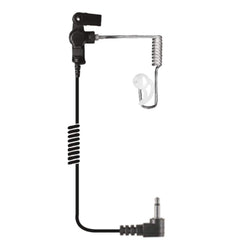 3.5mm connector - Listen only clear acoustic coiled tube with transducer, one medium Fin Ultra Ambi ear tip