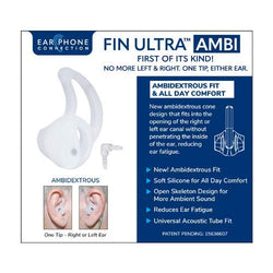 Ambidextrous Clear Medium Skeleton Ear Tip