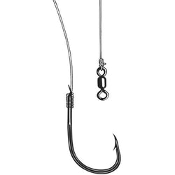 Owner Ghost Leader Bait Hk 1/0 Black Chrome 3pk Ghost Leader Bait Hook Black Chrome 3pk