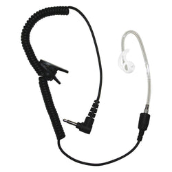 3.5mm connector - Listen only SHORT clear tube with barrell speaker, one medium Fin Ultra Ambi ear tip
