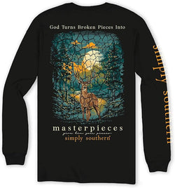 Women's Relaxed-Fit Long Sleeve T-Shirt | Broken | Preppy and Stylish Womens T-Shirt, Medium