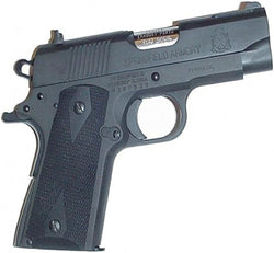 1911 Compact Model rubber side panel grips with palm swells