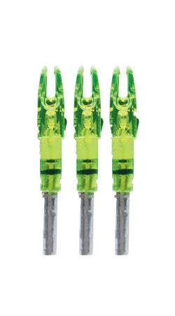 Lumenok Lighted Nocks Green S 3 pk.