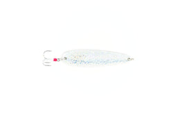 Nichols Flutter Spoon 5'' 1.125oz Silver Scale Lake Fork Flutter Spoon Shattered Glass Scale 1pk