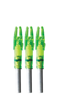 Lumenok Lighted Nocks Green Gold Tip 3 pk.