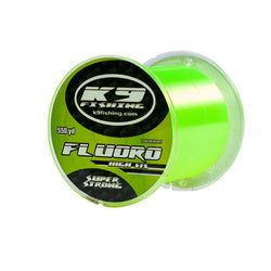 K9 550-8lb-HV Hi-Vis Yellow FluoroLine 8lb 550yd Spool