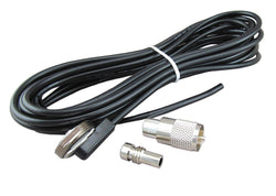 LARSEN - 17' RG-58A/U COAX CABLE WITH 3/4" NMO THREADED BASE & PL-259 CONNECTOR