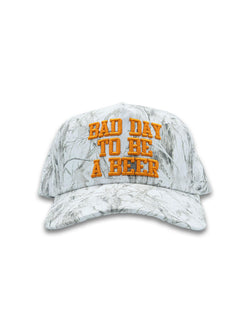 Simply Southern Mens White Camo Bad Day to Be A Beer Hat