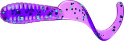 Mister Twister LB20-13GNS Lil' Bit Curly Tail Grub, 1", Junebug