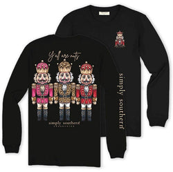 Y'all are Nuts - Nutcrackers - Adult Long Sleeve (US, Alpha, X-Small, Regular, Regular, Black)