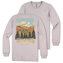 He Makes All Things New - Mountains - Adult Long Sleeve (US, Alpha, X-Small, Regular, Regular, Driftwood)