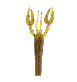 Yamamoto Fat Baby Craw 3.75'' GP/Prp & Cop Flk 7pk Fat Baby Craw Green Pumpkin w/Purple & Copper Flake 7pk