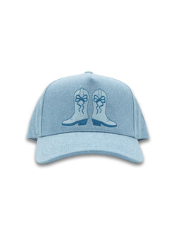 Simply Southern Womens Denim Blue Cowgirl Boots Fashion Trucker Baseball Hat