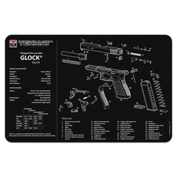 TEKMAT PISTOL MAT FOR GLK GEN 4 BLK