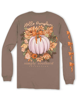 Hello Pumpkin - Adult Long Sleeve (US, Alpha, Small, Regular, Regular, Army)