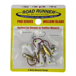 Road Runner Pro Barbed Head 1/8oz White Proseries Heads White 4pk