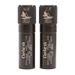 Carlsons Choke Tubes 12 Gauge Compatible for Beretta Benelli Mobil [ 2 Pack | Mid Range & Long Range ] Blued Steel | Delta Waterfowl Choke Tube | Made in USA