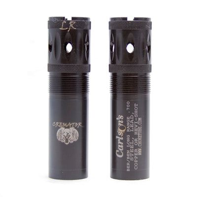 Carlsons Choke Tubes 12 Gauge Compatible for Beretta Benelli Mobil [ Long Range | 0.700 Diameter ] Blued Steel | Cremator Ported Waterfowl Choke Tube | Made in USA