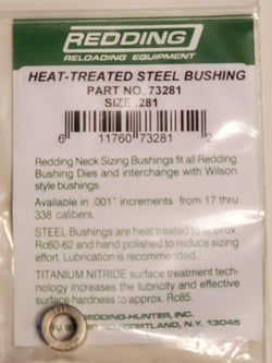.281" Heat-Treated Steel Neck Sizing Bushing