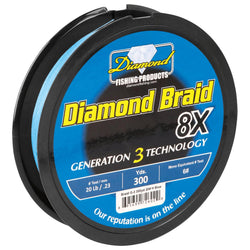 Momoi 72603 Diamond Braid Generation III 8X 300yds 30#Blue