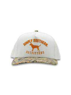 Simply Southern Mens Cream & Camo Dog Hat
