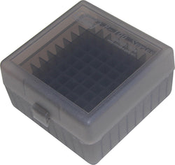 MTM Ammo Box 100 Round Flip-Top 22-250 243 308 Win 220 Swift Clr-Smoke