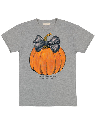 Pumpkin - Fall - Adult T-Shirt (US, Alpha, Small, Regular, Regular, Storm Heather)