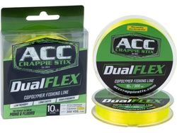ACC Crappie DualFlex Co-Poly 300 yd Chartreuse 10 lb DualFlex Co-Polymer Chartreuse 1pk