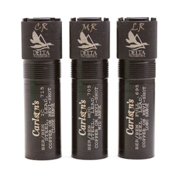 Carlsons Choke Tubes 12 Gauge Compatible for Beretta Benelli Mobil [ 3 Pack | Close, Mid & Long Range ] Blued Steel | Delta Waterfowl Choke Tube | Made in USA