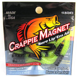 Leland Crappie Magnet Black/Chartreuse 15pk