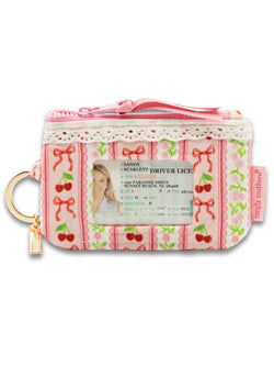 Simply Southern Cherry Stripe Lace ID Wallet