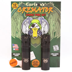 CARLSON'S Choke Tubes 12 Gauge Compatible for Beretta Benelli Mobil 2 Pack Mid Range & Long Range Blued Steel Cremator Ported Waterfowl Choke Tube Made in USA