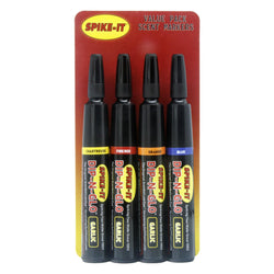 Spike-It Marker Set Garlic 4pk Chart-Red-Orange-Blue Value Pack Dip-N-Glo Marker Set Chartreuse Red Orange Blue 4pk