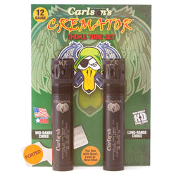 Carlsons Choke Tubes 12 Gauge for Browning Invector DS [ 2 Pack | Mid & Long Range ] Blued Steel | Cremator Ported Waterfowl Choke Tube | Made in USA