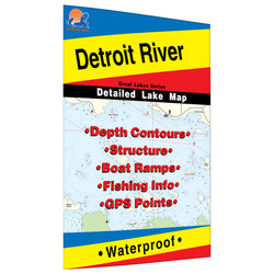 FISHING HOT SPOTS - DETROIT RIVER (MI) MFG# L131