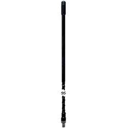 Procomm JBC200B Bull Dog 2 Ft. Fiber Glass Whip CB Antenna (Black)