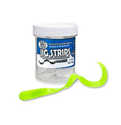 Fat Cow FATEEL5-CH Jig Strips Eel Tail 5 1/2" X 1/2" Scented (8ct)-