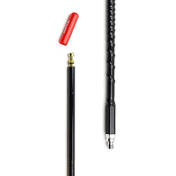 FireStik LOT of 2 II FS4-B 5/8 Wave 900W TUNABLE TIP CB Radio Antenna (Black)