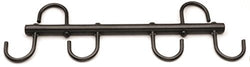 Partrade (244280) Tack Rack Bs W 6 Swivel Hooks Blk