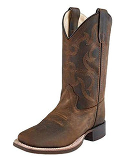 Old West Boots Boy's Musky Brown