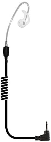 2.5mm connector - Listen only SHORT clear tube with barrell speaker, one medium Fin Ultra Ambi ear tip